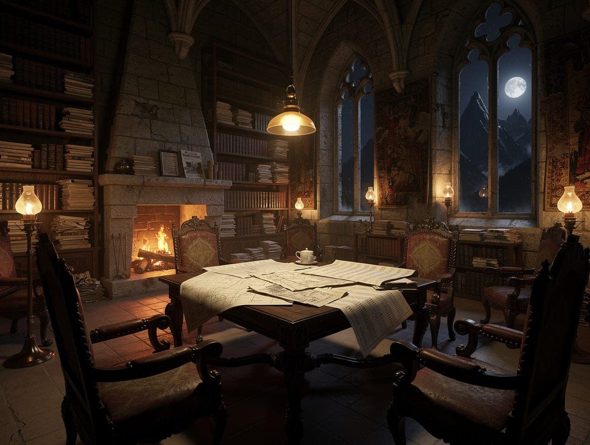 Castle Dracula's library