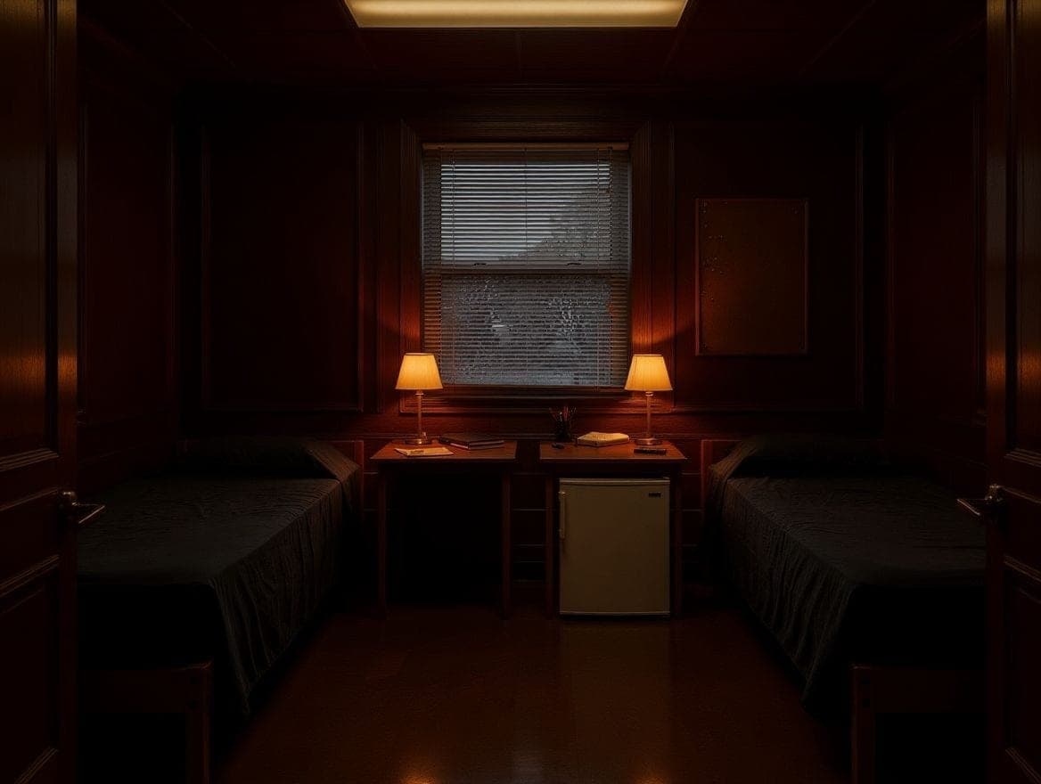 Room restyled in Dark Academia